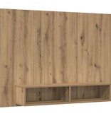 VidaXL Wand TV Kast artisanaal eikenkleurig 120 x 23.5 x 90 cm
