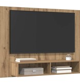 VidaXL Wand TV Kast artisanaal eikenkleurig 120 x 23.5 x 90 cm