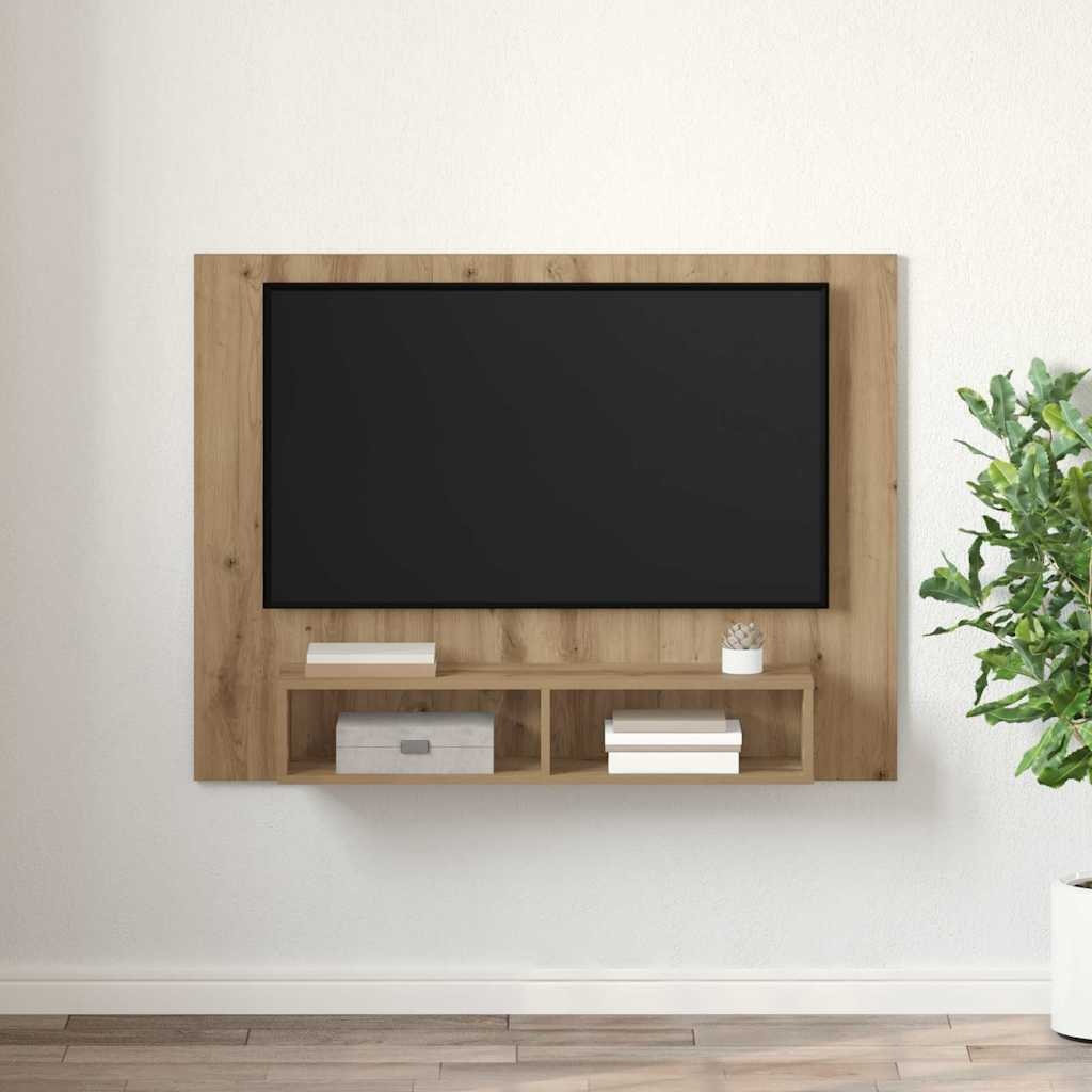 VidaXL Wand TV Kast artisanaal eikenkleurig 120 x 23.5 x 90 cm