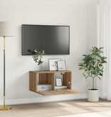 VidaXL TV-kast Bruin 60 x 30 x 30 cm Bewerkt hout