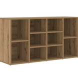 VidaXL Schoenenbank Anders artisanaal eikenkleurig 103 x 30 x 54,5 cm