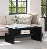 VidaXL Salontafel Zwart eiken 90 x 55 x 42.5 cm Bewerkt hout
