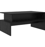 VidaXL Salontafel Zwart eiken 90 x 55 x 42.5 cm Bewerkt hout
