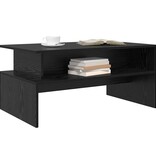 VidaXL Salontafel Zwart eiken 90 x 55 x 42.5 cm Bewerkt hout