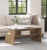 VidaXL Salontafel artisanaal eikenkleurig 90 x 55 x 42.5 cm