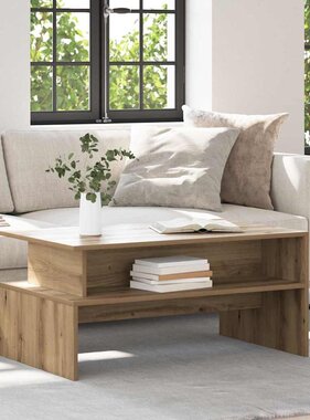 VidaXL Salontafel artisanaal eikenkleurig 90 x 55 x 42.5 cm