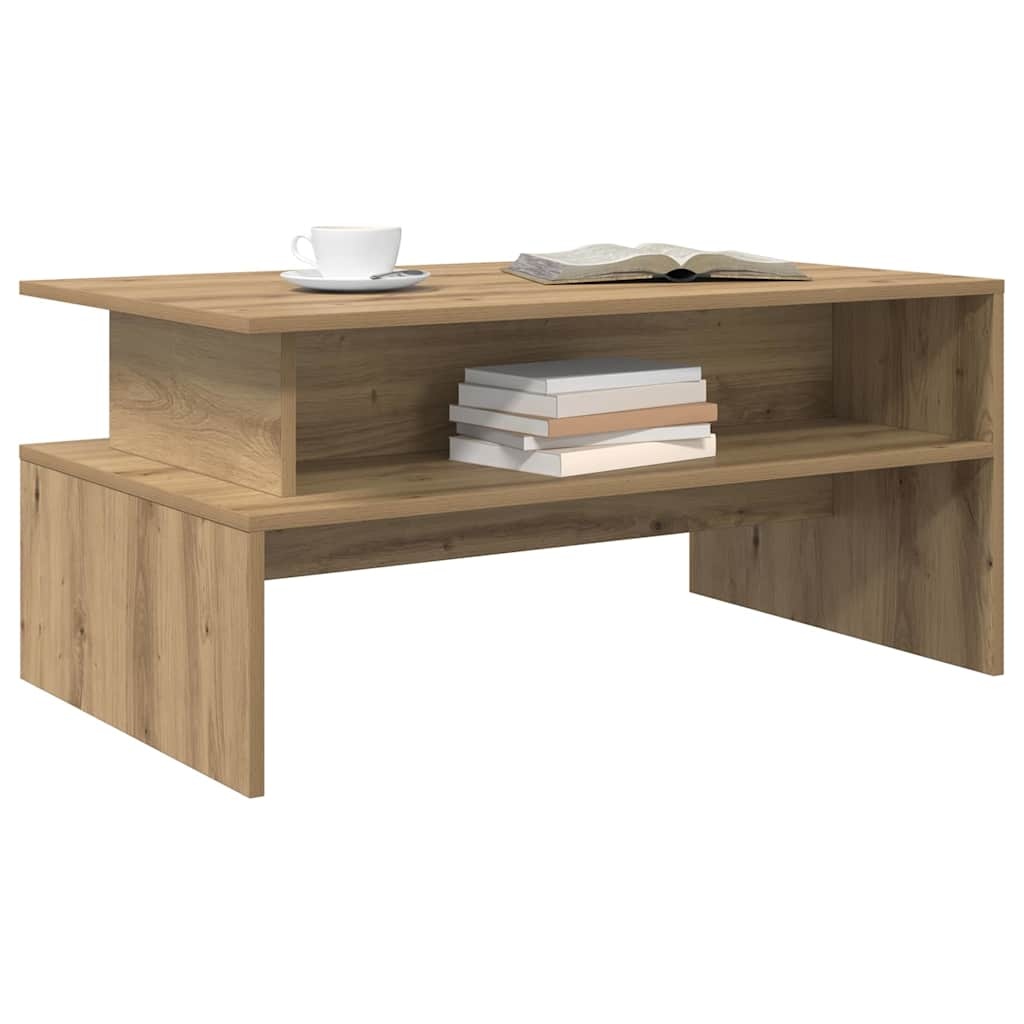 VidaXL Salontafel artisanaal eikenkleurig 90 x 55 x 42.5 cm