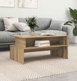 VidaXL Salontafel artisanaal eikenkleurig 90 x 55 x 42.5 cm