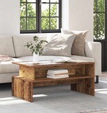 VidaXL Salontafel Oud hout 90 x 55 x 42.5 cm Bewerkt hout