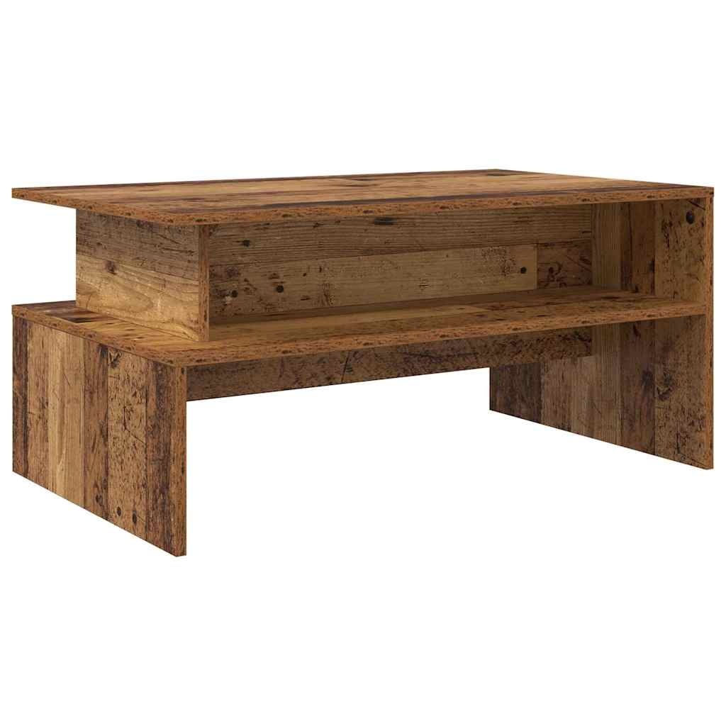 VidaXL Salontafel Oud hout 90 x 55 x 42.5 cm Bewerkt hout