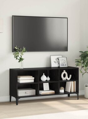 VidaXL TV-kast Zwart 69.5 x 30 x 50 cm Bewerkt hout