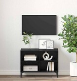 VidaXL TV-kast Zwart 69.5 x 30 x 50 cm Bewerkt hout
