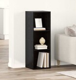 VidaXL TV-kast Zwart eiken Bewerkt hout