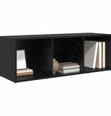 VidaXL TV-kast Zwart eiken Bewerkt hout