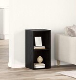 VidaXL TV-kast Zwart eiken Bewerkt hout