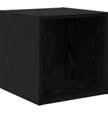 VidaXL Wandkast met plank Zwart eiken 37 x 37 x 37 cm Bewerkt hout