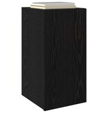 VidaXL Wand TV-kast Wandgemonteerd 2 pcs Zwart eiken Bewerkt hout