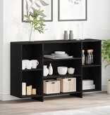 VidaXL Dressoir Zwart eiken 120 x 30 x 75 cm Bewerkt hout