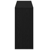 VidaXL Dressoir Zwart eiken 120 x 30 x 75 cm Bewerkt hout