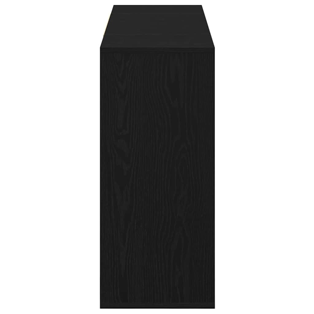 VidaXL Dressoir Zwart eiken 120 x 30 x 75 cm Bewerkt hout