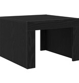 VidaXL Salontafel Zwart eiken Bewerkt hout