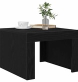 VidaXL Salontafel Zwart eiken Bewerkt hout