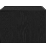 VidaXL Salontafel Zwart eiken Bewerkt hout