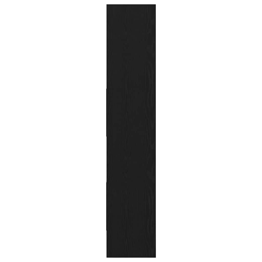 VidaXL Boekenkast Zwart eiken 40 x 35 x 180 cm Bewerkt hout