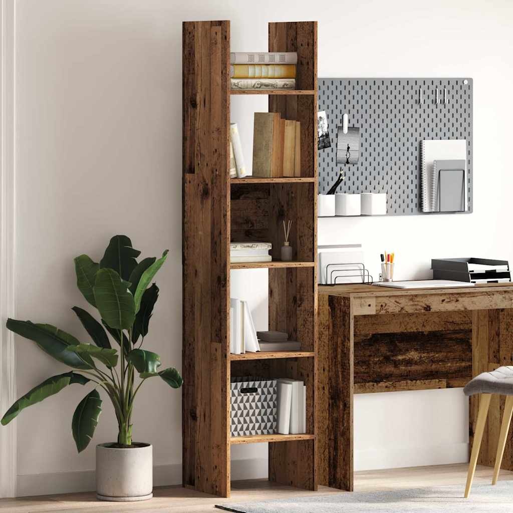VidaXL Boekenkast Oud hout 40 x 35 x 180 cm Bewerkt hout
