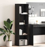VidaXL Boekenkast Zwart eiken 40 x 30 x 152 cm Bewerkt hout