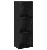 VidaXL Boekenkast Zwart eiken 40 x 30 x 114 cm Bewerkt hout