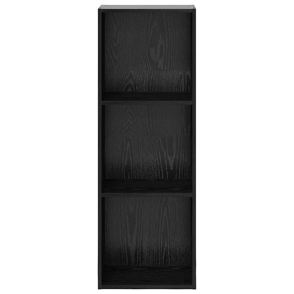 VidaXL Boekenkast Zwart eiken 40 x 30 x 114 cm Bewerkt hout