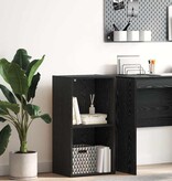 VidaXL Boekenkast Zwart eiken 40 x 30 x 77 cm Bewerkt hout