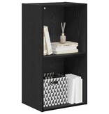 VidaXL Boekenkast Zwart eiken 40 x 30 x 77 cm Bewerkt hout
