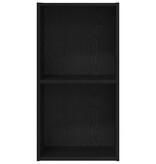 VidaXL Boekenkast Zwart eiken 40 x 30 x 77 cm Bewerkt hout