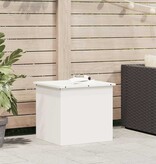 VidaXL Buitenopslagdoos Wit 55 x 50.5 x 50 cm Koudgewalst staal
