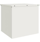 VidaXL Buitenopslagdoos Wit 55 x 50.5 x 50 cm Koudgewalst staal