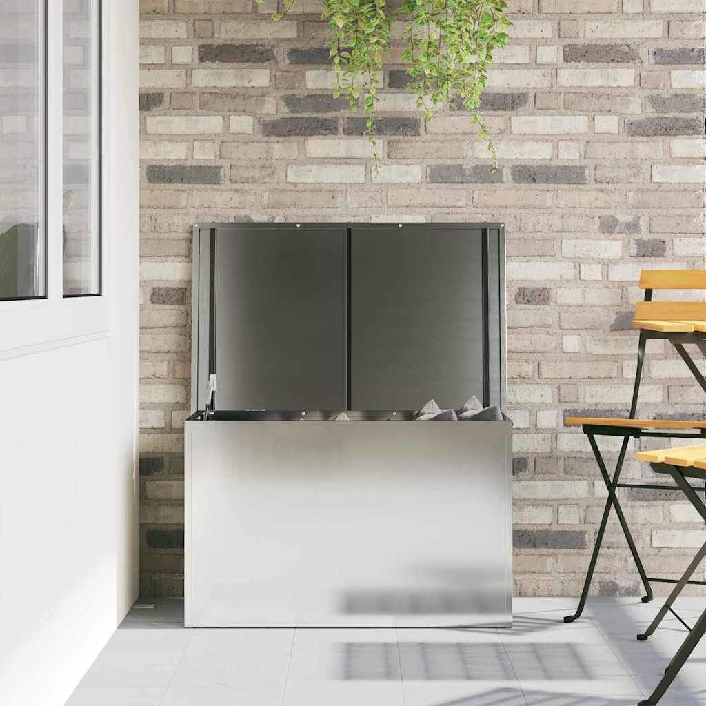 VidaXL Buitenopslagdoos Zilver 80 x 50.5 x 50 cm Gegalvaniseerd staal