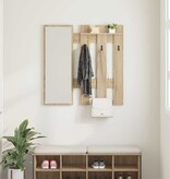 VidaXL Wandgemonteerde kapstok Sonoma eiken 100 x 10 x 100 cm