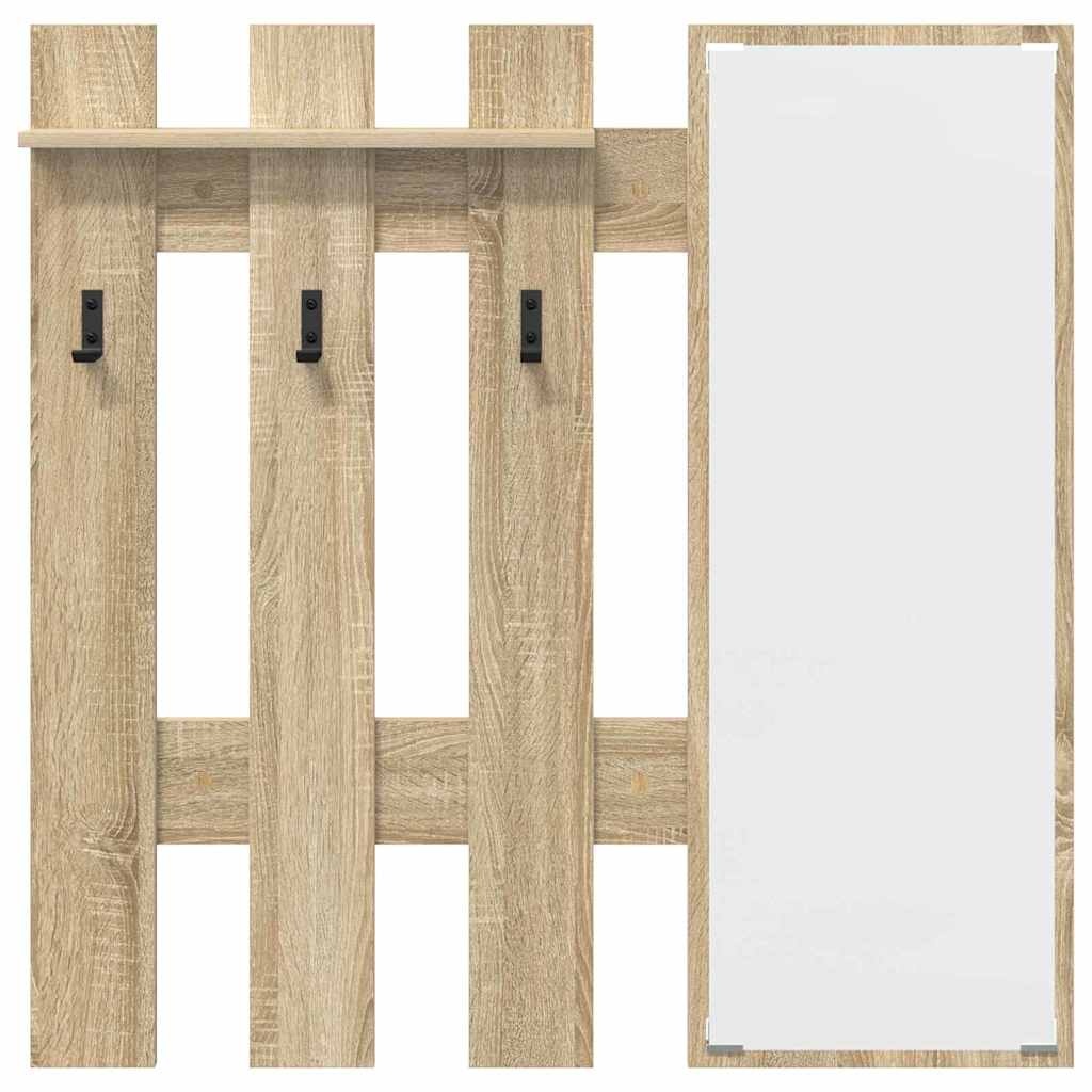 VidaXL Wandgemonteerde kapstok Sonoma eiken 100 x 10 x 100 cm