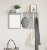 VidaXL Wandgemonteerde kapstok Betongrijs 85 x 10 x 45 cm Bewerkt hout