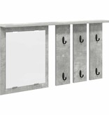 VidaXL Wandgemonteerde kapstok Betongrijs 85 x 10 x 45 cm Bewerkt hout