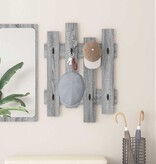 VidaXL Wandgemonteerde kapstok met opslag Grijs sonoma 60 x 3 x 82 cm