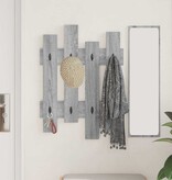 VidaXL Wandgemonteerde kapstok met opslag Grijs sonoma 60 x 3 x 82 cm