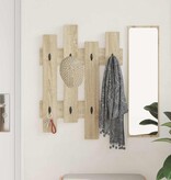 VidaXL Wandgemonteerde kapstok met opslag Sonoma eiken 60 x 3 x 82 cm