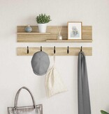 VidaXL Wandgemonteerde kapstok met plank Sonoma eiken 90 x 15 x 36 cm