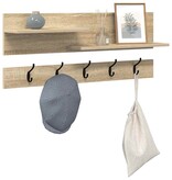 VidaXL Wandgemonteerde kapstok met plank Sonoma eiken 90 x 15 x 36 cm