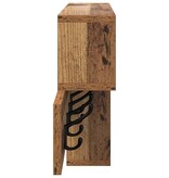 VidaXL Wandgemonteerde kapstok met plank Oud hout 100 x 12 x 43.5 cm