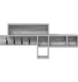 VidaXL Wandgemonteerde kapstok Grijs sonoma 100 x 12 x 43.5 cm