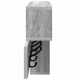 VidaXL Wandgemonteerde kapstok Grijs sonoma 100 x 12 x 43.5 cm